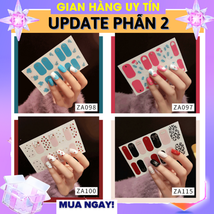 [Phần 2] Tuyển Tập Miếng Dán Móng Tay Nail Sticker cao cấp số lượng có hạn