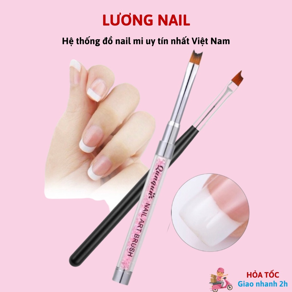 Cọ fen đầu móng cọ vẽ french đầu móng nail