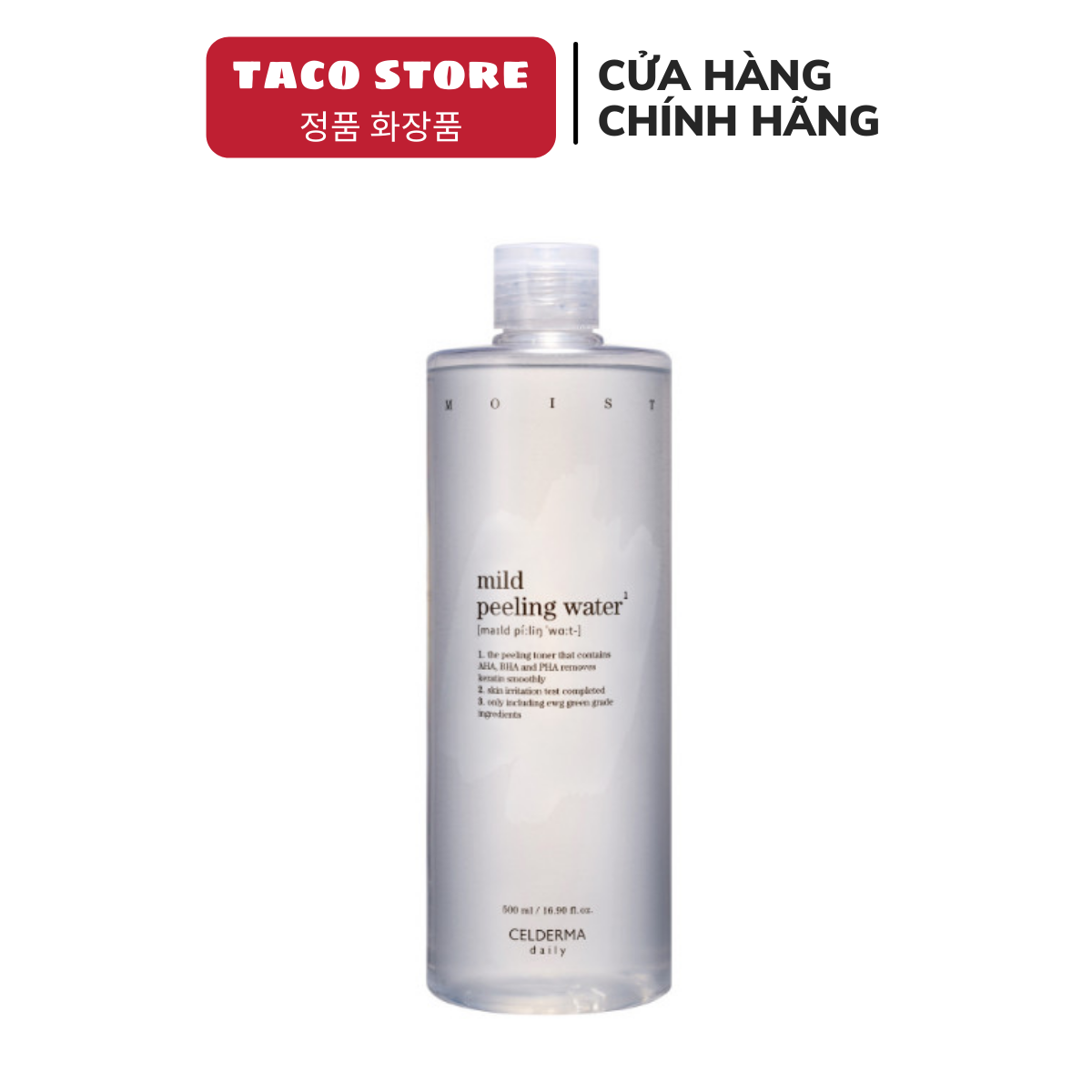 Nước Hoa Hồng Celderma Toner Celderma Mild Peeling Water 500ML