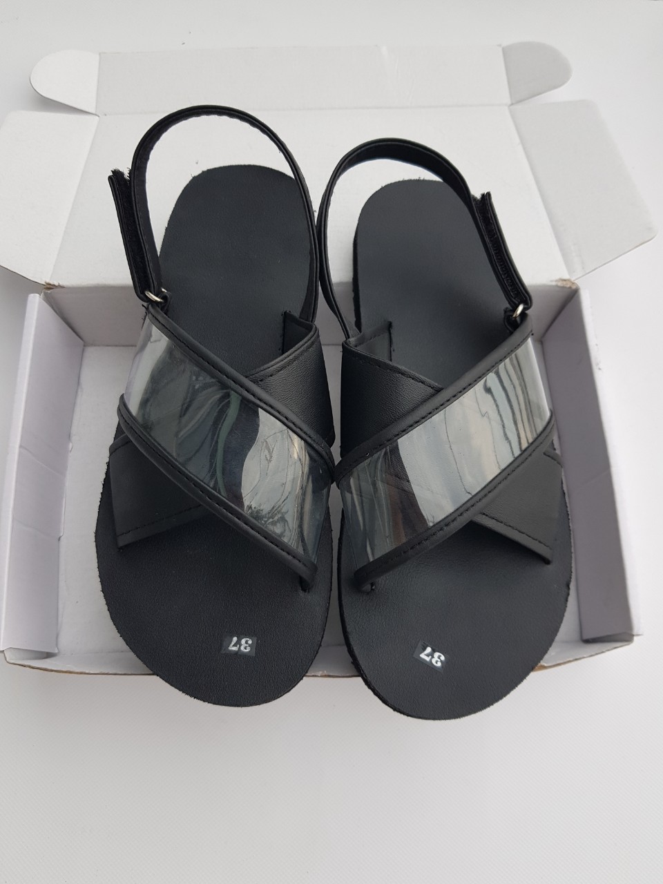 Thới giới sandal xăng đan nữ đế đen quai đen size từ 34 nữ đến 42 nữ