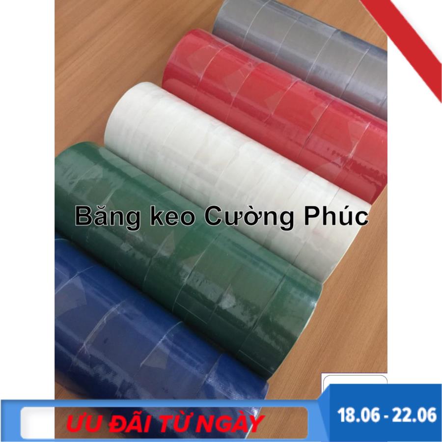 Băng keo vải màu 4.8 cm x 10 m - 6 cuộn - vaixd