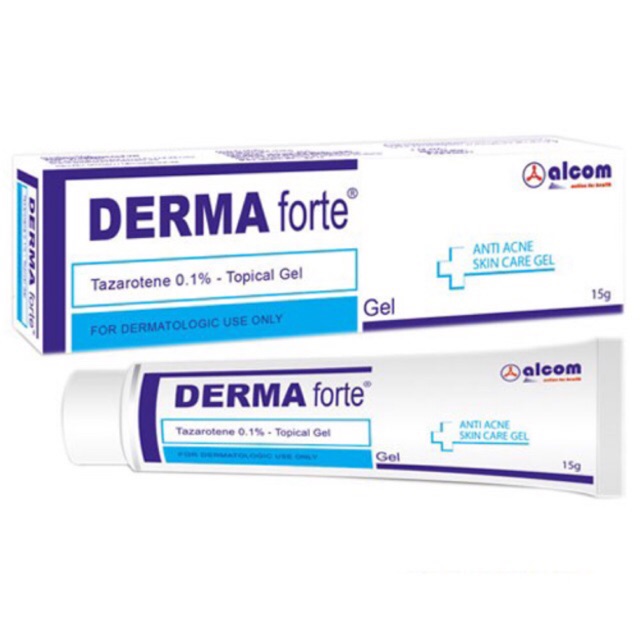 Derma forte - 15gram - gel ngừa và giảm mụn trứng cá, ngừa thâm, mờ sẹo, dưỡng da
