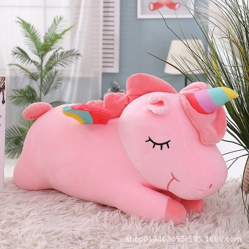 Gấu Bông Kì Lân- Gấu Ôm Ngựa Pony Dáng Nằm Dễ Thương - Bộ chăn gối kì lân 3 trong 1 - gối mền ngựa pony, Chăn Mền, Gấu Ôm Pony- Mền Cầu Vồng - Mền Trơn