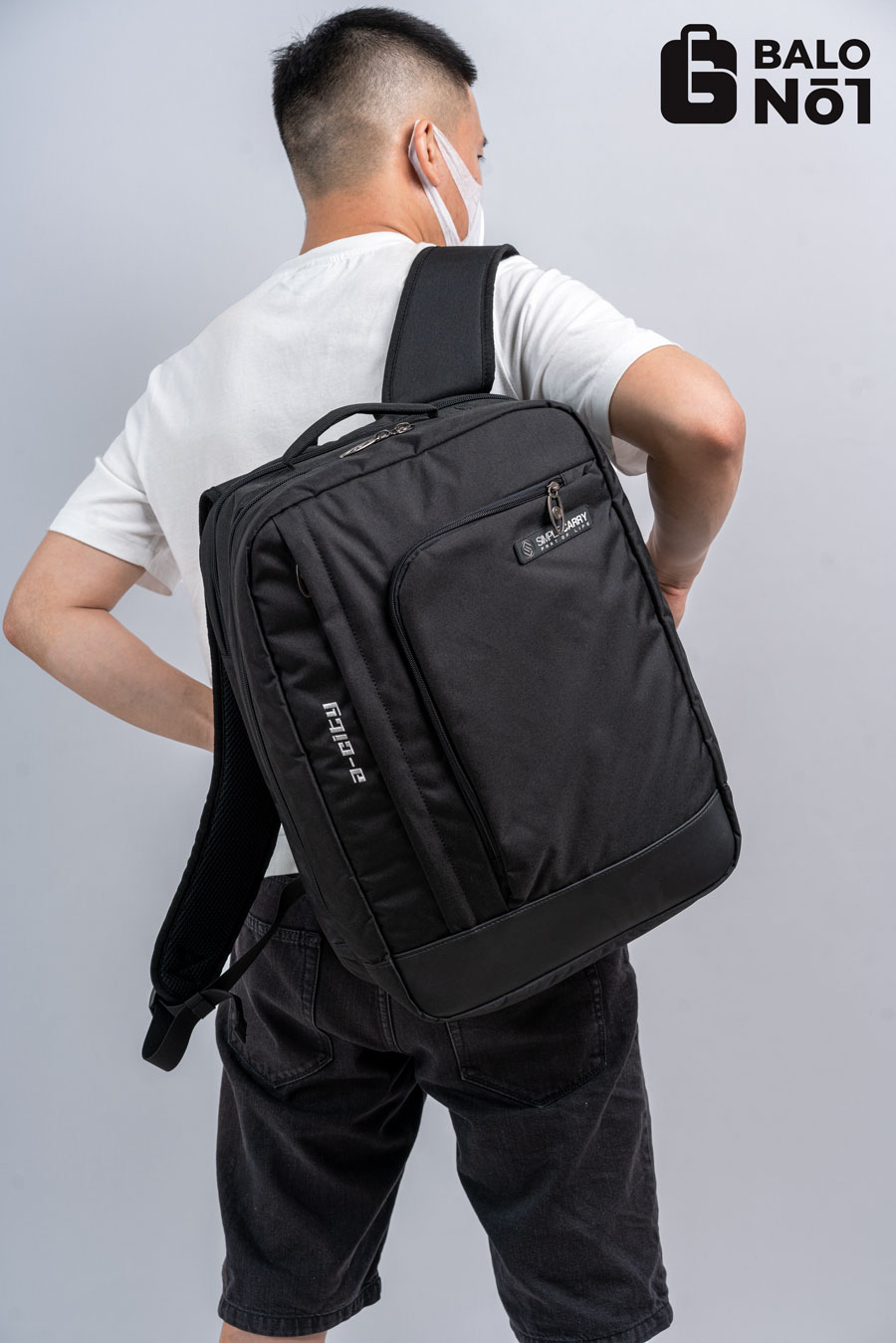 Balo cao cấp simple cary a-city 2 - black