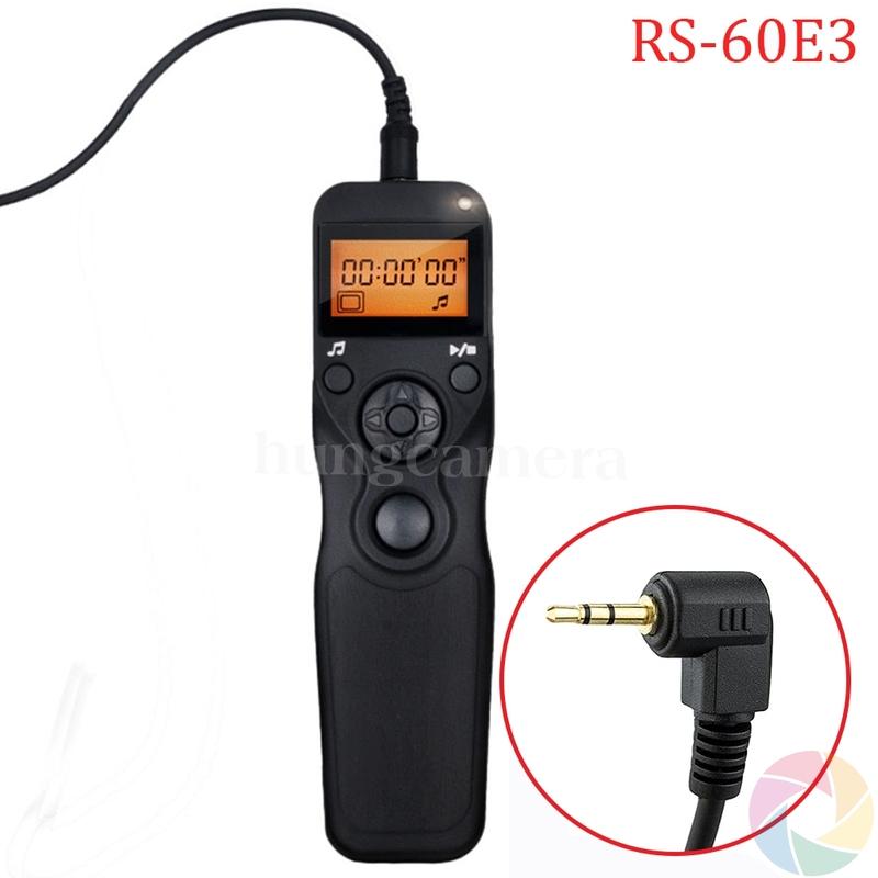 Điều khiển/ remote timer rs-60e3 cho máy ảnh canon 60d/70d/80d/700d/750d/760d/800d…