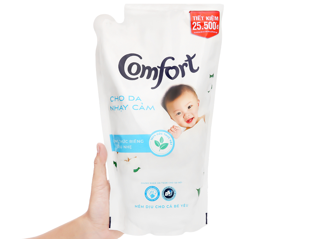 Nước Xả Vải Comfort Cho Da Nhạy Cảm Phù Hợp Với Làn Da Em Bé 1,6 lít