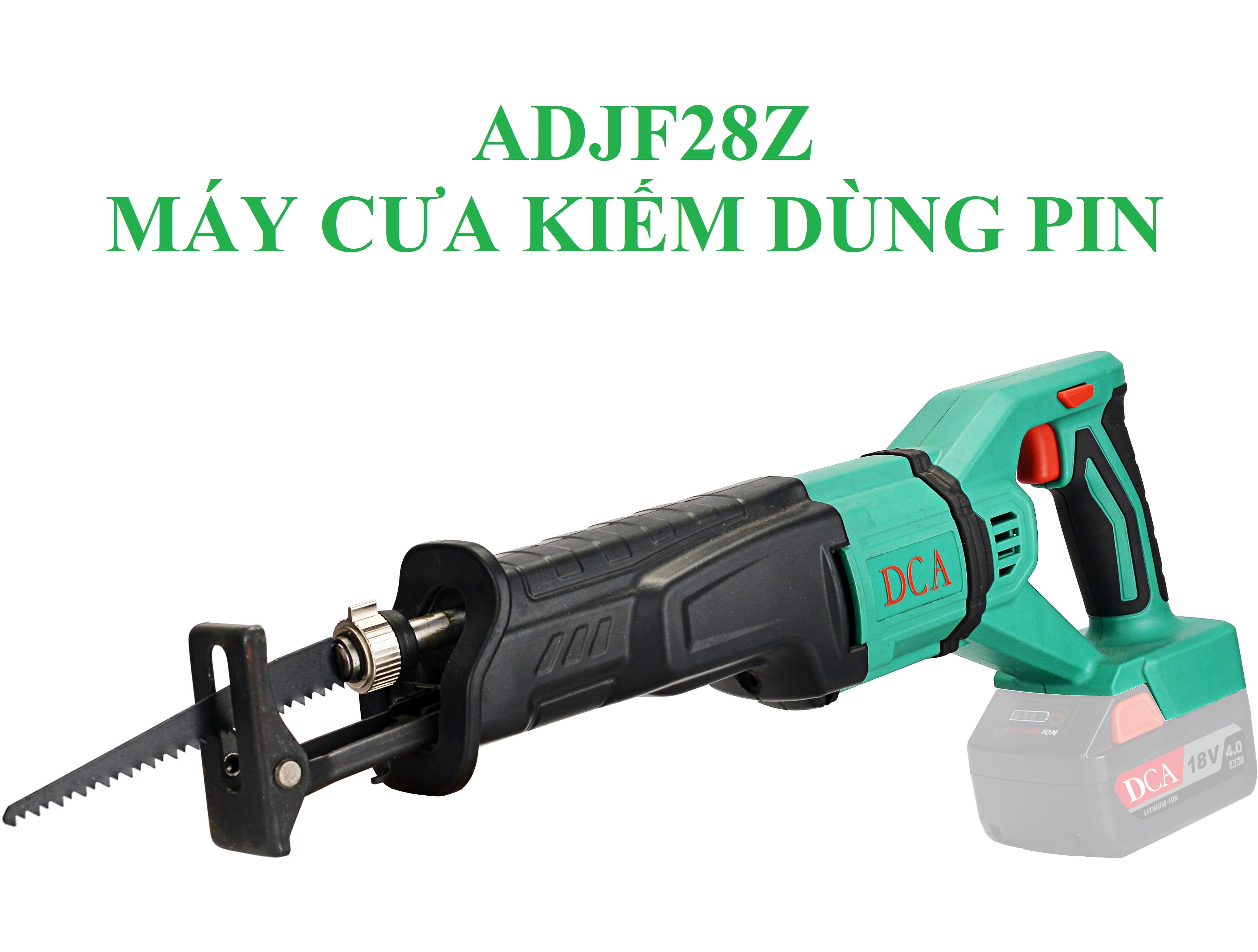 Thân máy cưa kiếm dùng pin 18v dca adjf28z