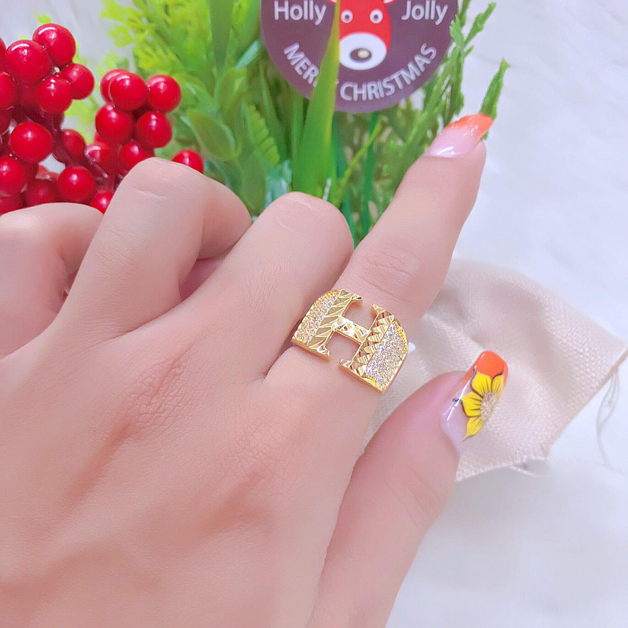 Nhẫn Nữ Thời Trang Mẫu 052RUH(5).20.11 Mạ Vàng - Tubi Cony - Đổi Trả Trong Vòng 07 Ngày - Tặng Kèm Hộp Trang Sức