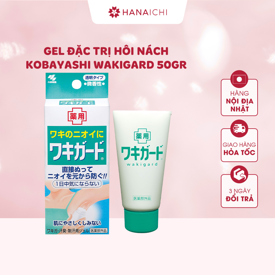 Gel đặc trị hôi nách Kobayashi Wakigard 50gr - Nội địa Nhật