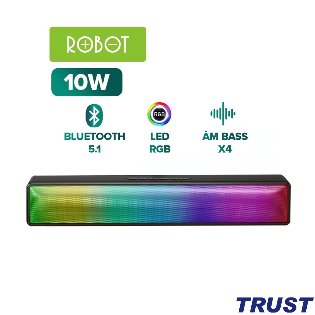 Loa Thanh Soundbar Bluetooth ROBOT RB480 Công Suất 10W Pin 1200mAh Bass