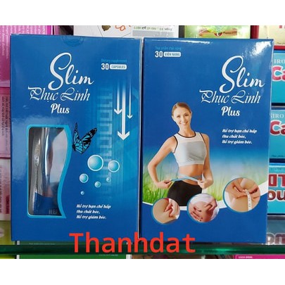 Viên nang giảm cân slim phục linh plus hộp 30 viên - 1 hộp nguyên 3 vỉ