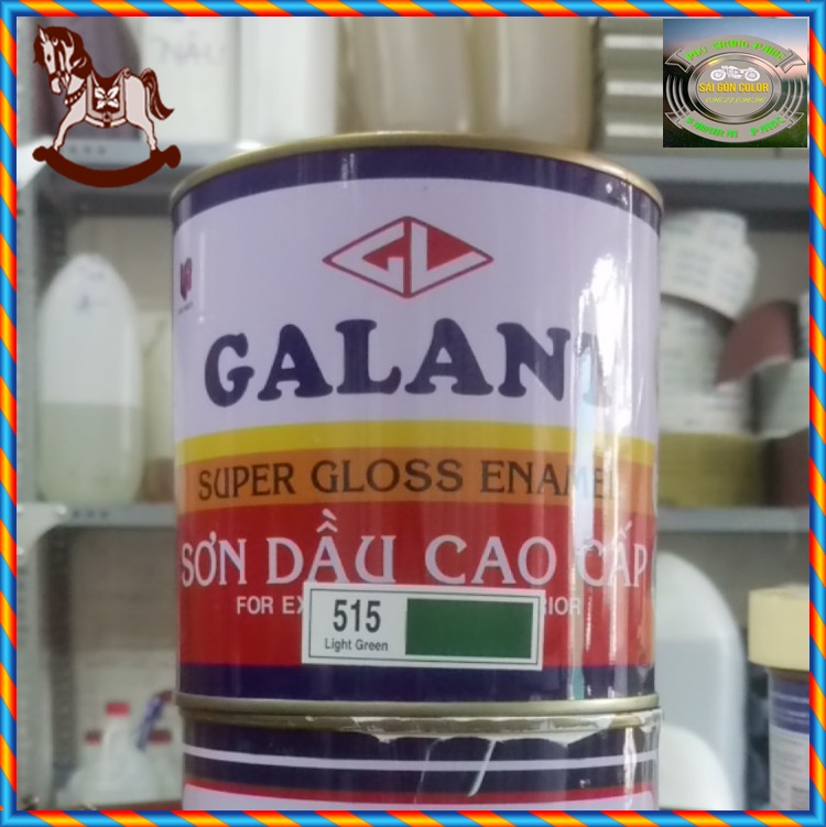 Sơn dầu galant 515 màu xanh lợt lon 800ml 1kg