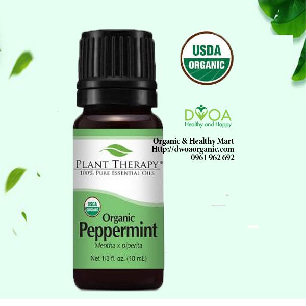 Tinh dầu bạc hà hữu cơ PlanTherapy