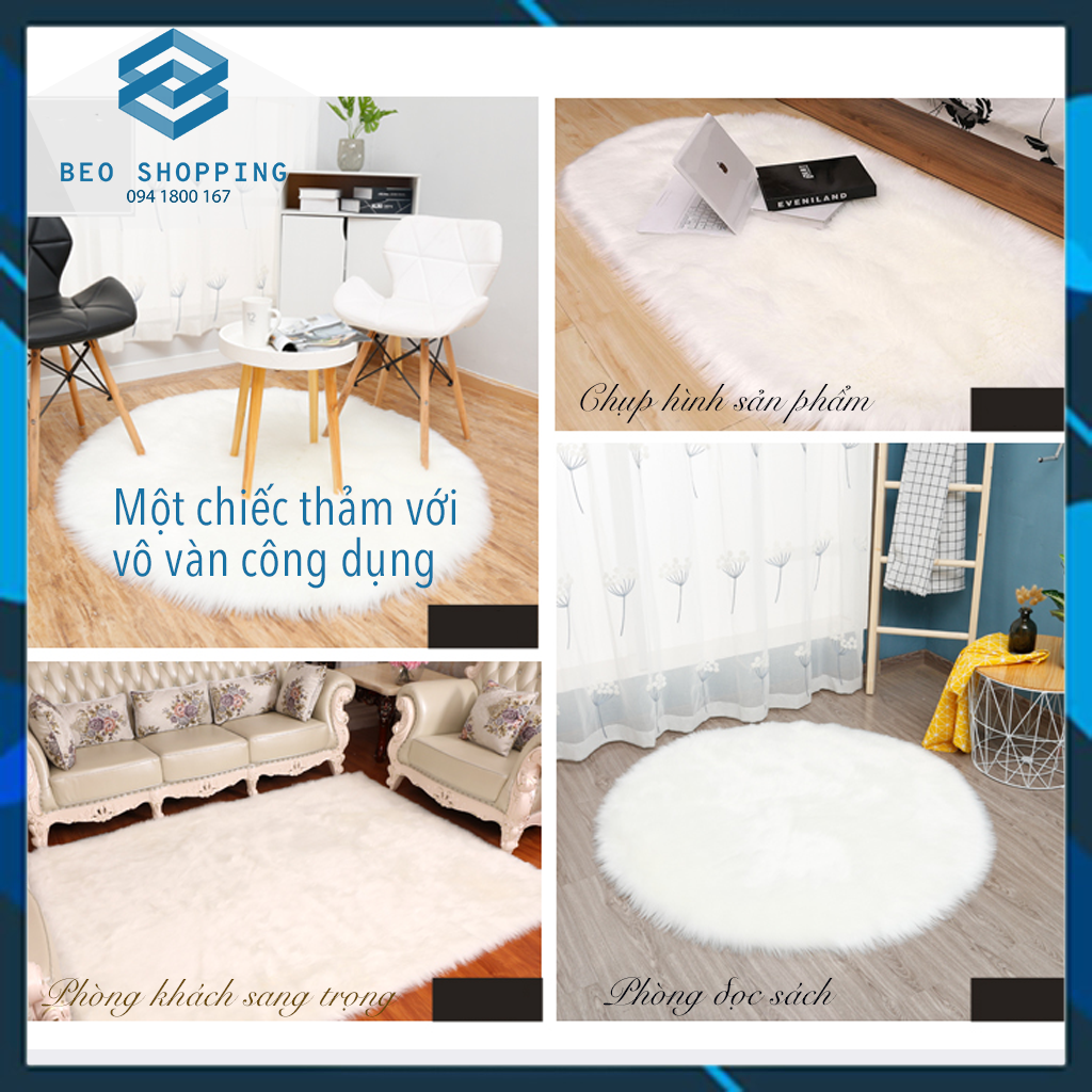 [HCM][NEW] THẢM LÔNG XÙ CAO CẤP CHỤP HÌNH TRẢI SÀN