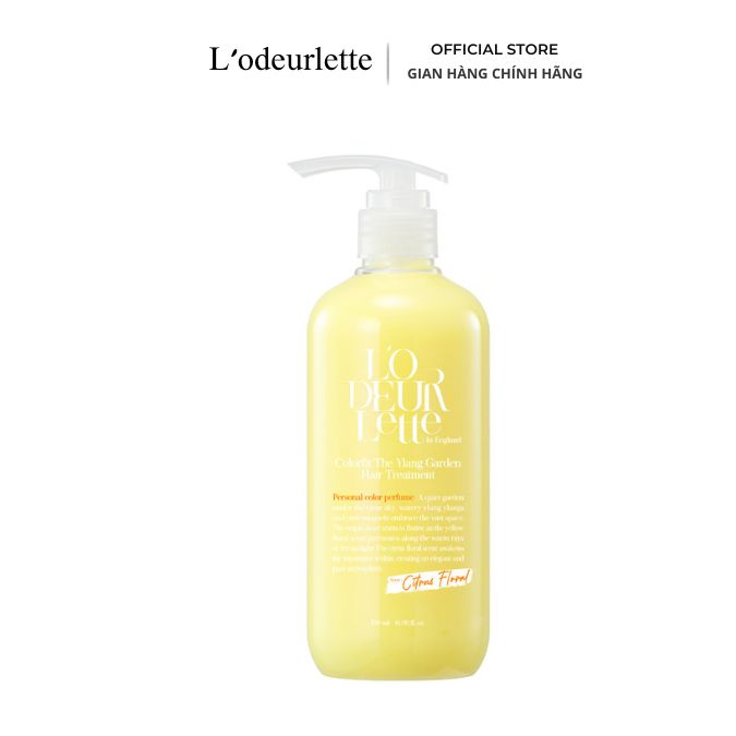 Dầu Xả Phục Hồi Và Dưỡng Ẩm L'odeurlette In England Color Fit The Ylang Garden Hair Treatment 500ml