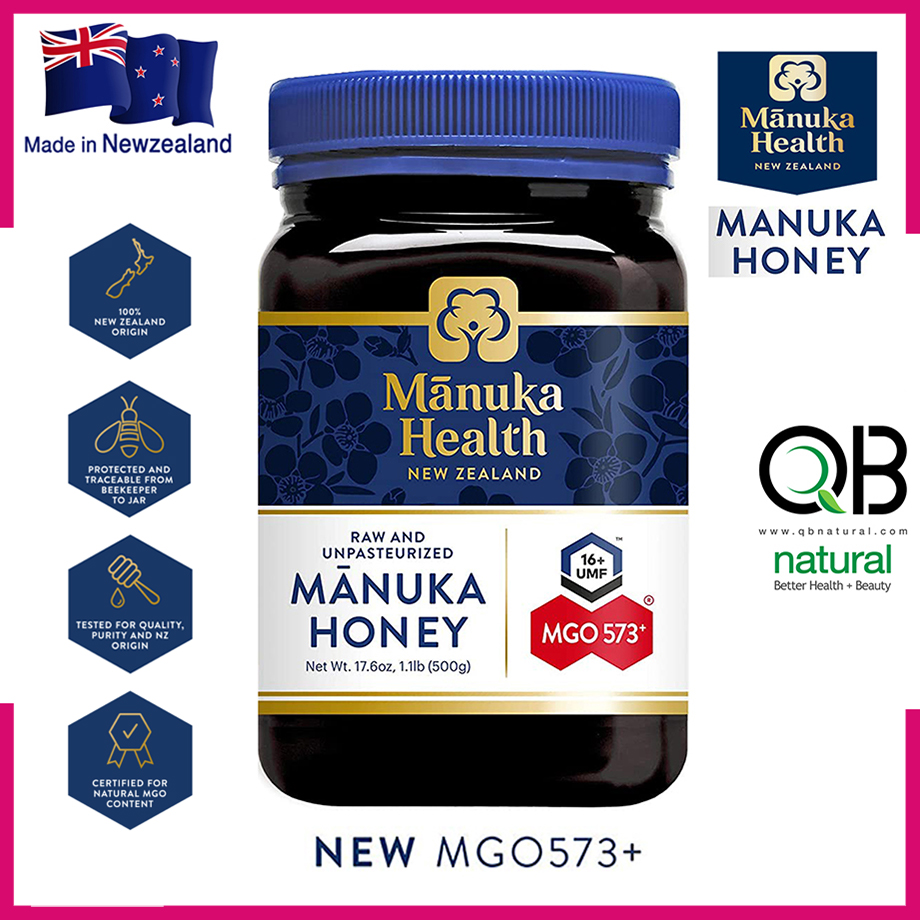 Manuka Health - MGO 573+ Manuka Honey, 100% Pure New Zealand Honey, 1.1 lbs
