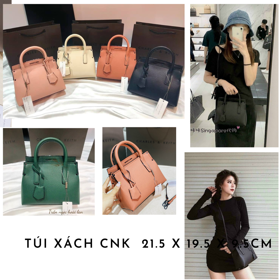 Túi xách  mẫu mới màu kem, hồng, cam CK2-30270316-1