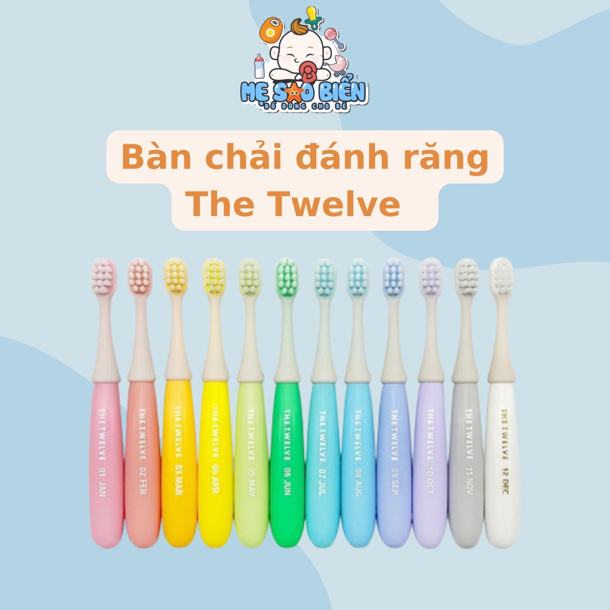 Bàn chải đánh răng siêu mềm the twelve hàn quốc