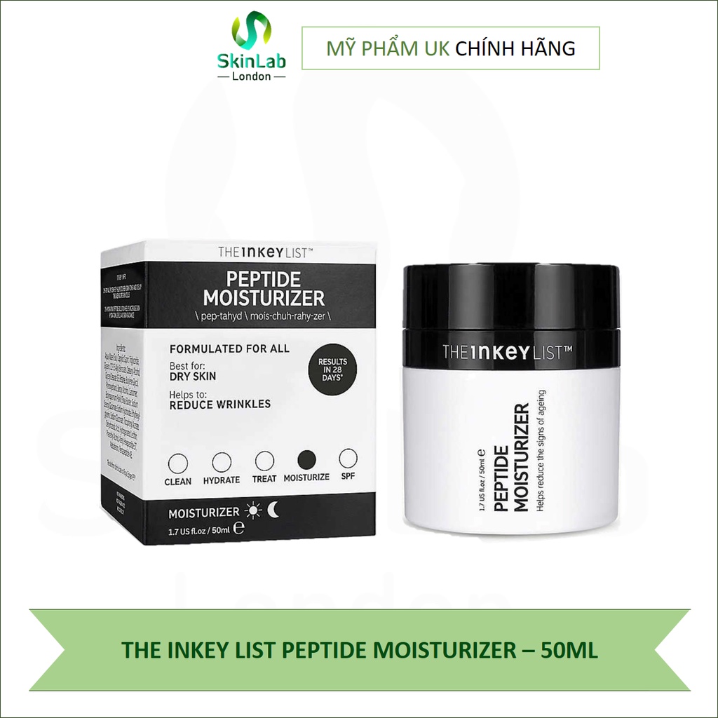 Kem dưỡng da the inkey list peptide moisturizer – 50ml