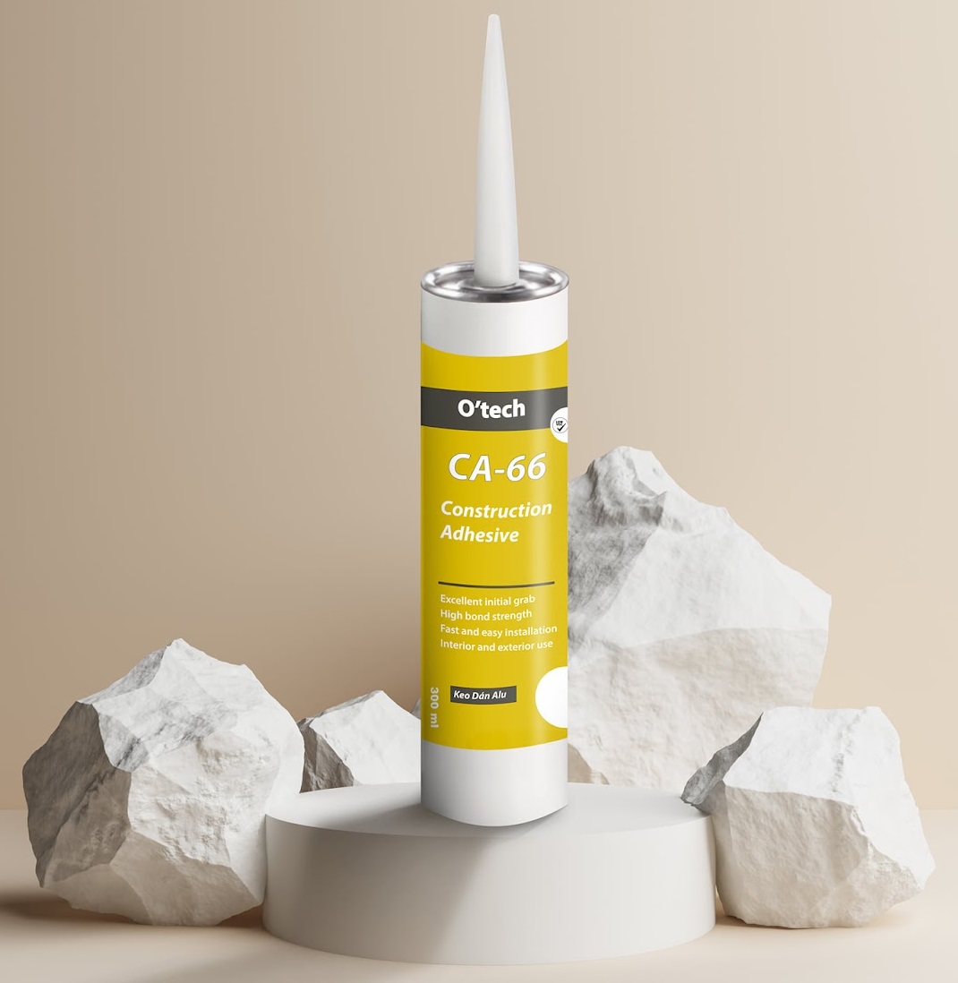 Keo dán Alu chuyên dụng dán gỗ gương Alu Mica Nhôm đa năng CA-66 O’tech Chính hãng Tương đương X'traseal X'bond