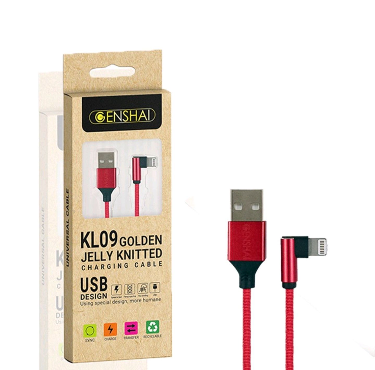 Cáp sạc iphone lightning 1m genshai kl09 - made in vietnam vtc digital store