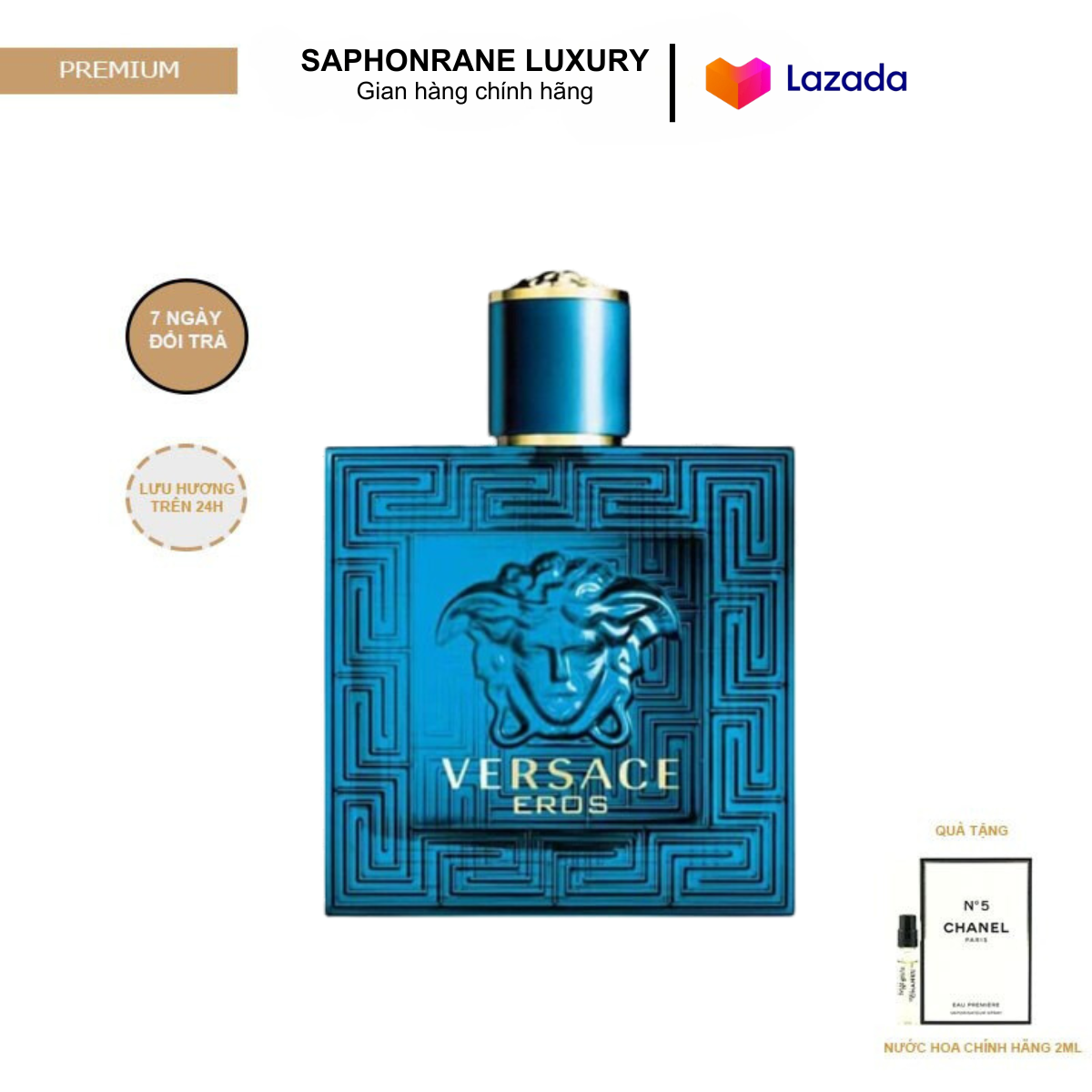 Nước hoa nam versace eros edt 100ml bao test-