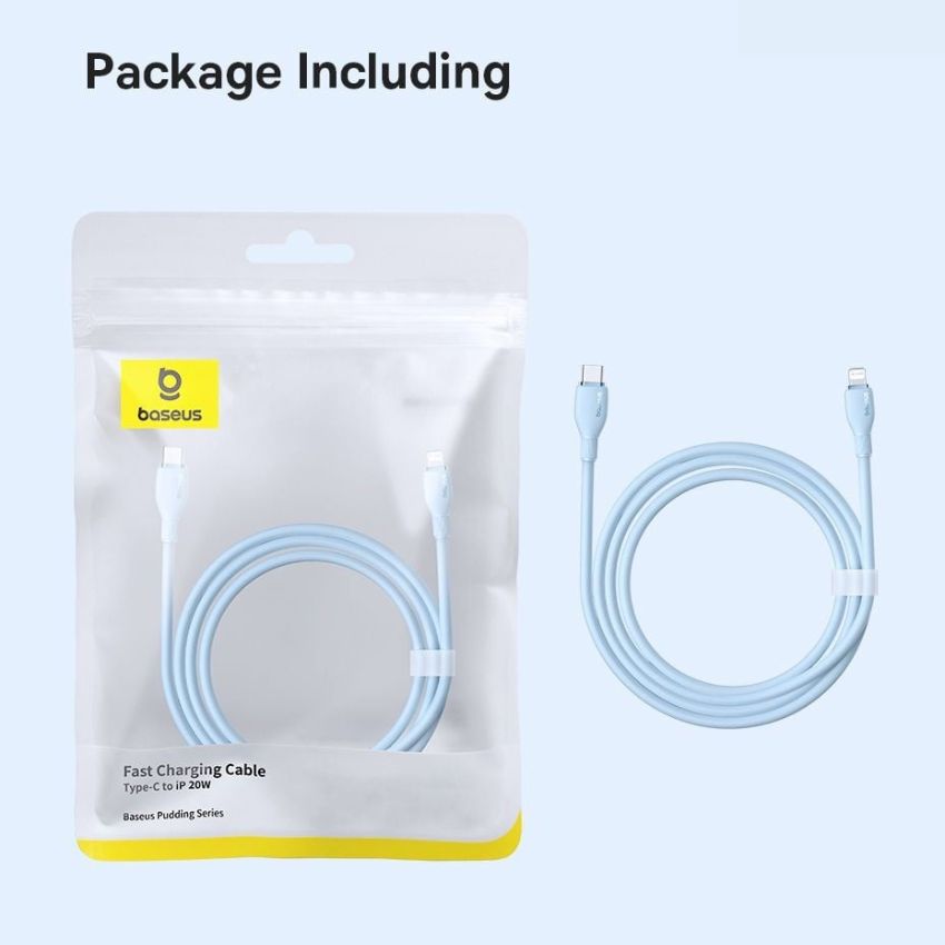 Cáp sạc nhanh Baseus pudding series fast charging cable Type-C to iP 20W