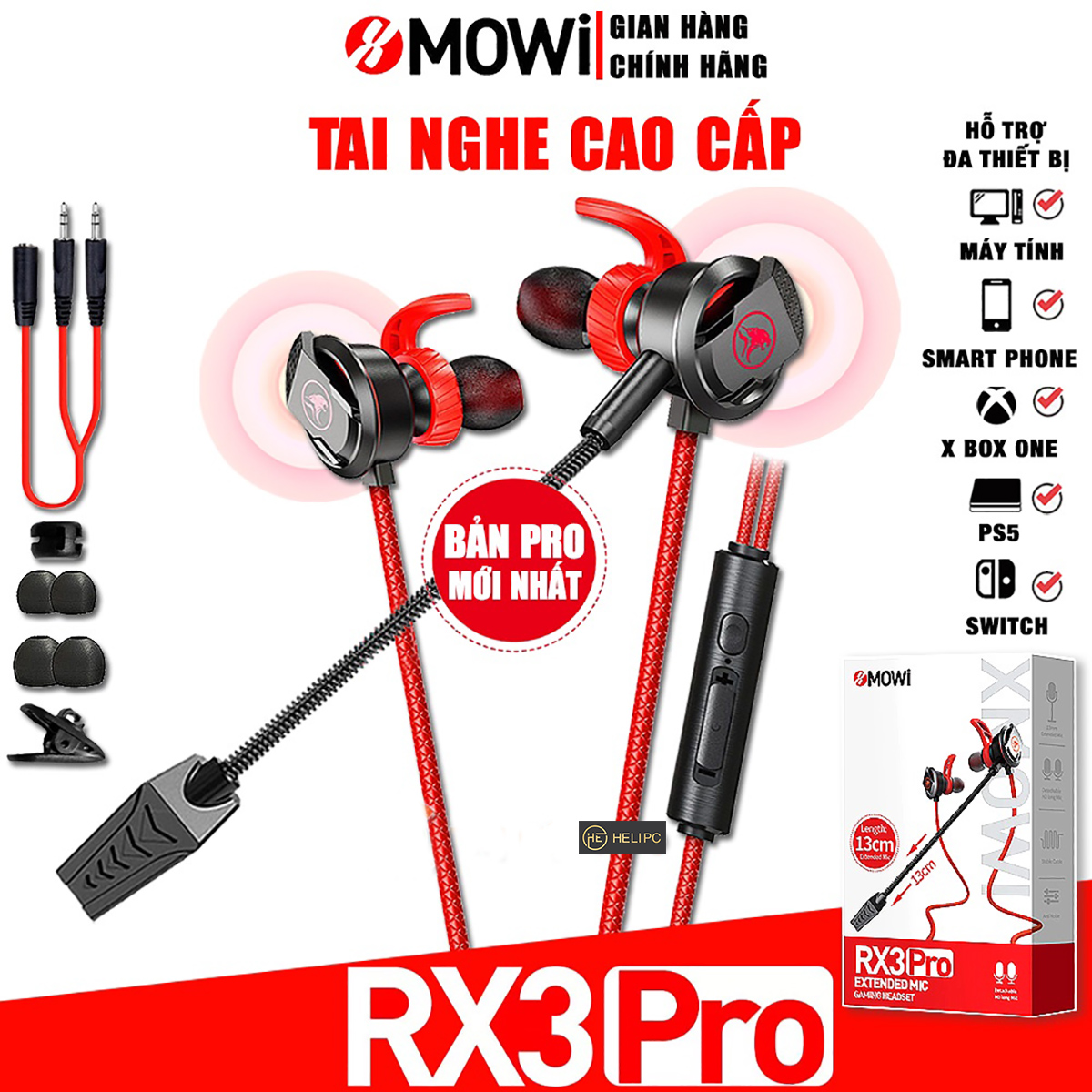 Tai nghe gaming có mic rời Plextone G50 - Tai nghe gaming có dây chính hãng Plextone