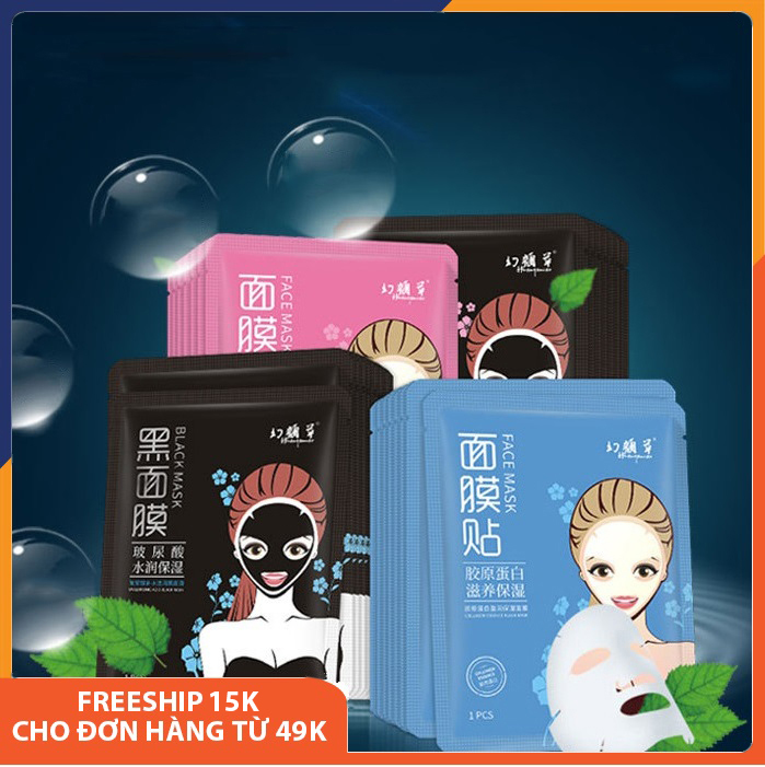 Combo 5 mặt nạ giấy dưỡng da ML thải độc, dưỡng ẩm, cấp nước, phục hồi da, se khít lỗ chân lông, làm săn và tăng độ đàn hồi, chống lão hóa, mặt nạ dưỡng trắng da mờ thâm nội địa Trung Melystore SPU111