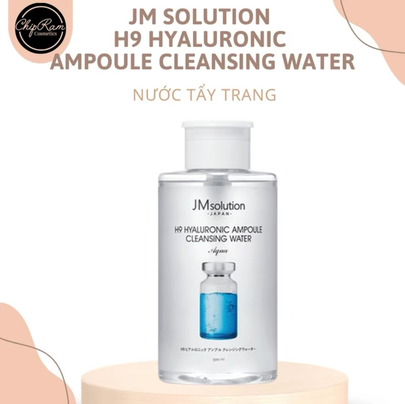 Nước Tẩy Trang JM Solution H9 Hyaluronic Ampoule Cleansing Water