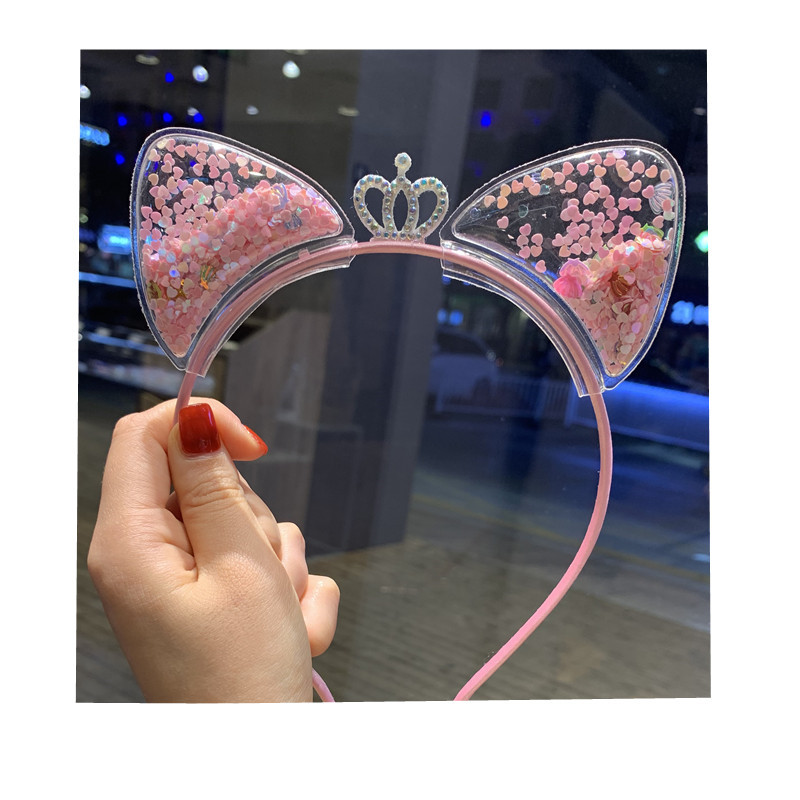 [HCM]Cài tóc băng đô tóc cho bé gái kim tuyến trong suốt cho công chúa thêm xinh màu mới