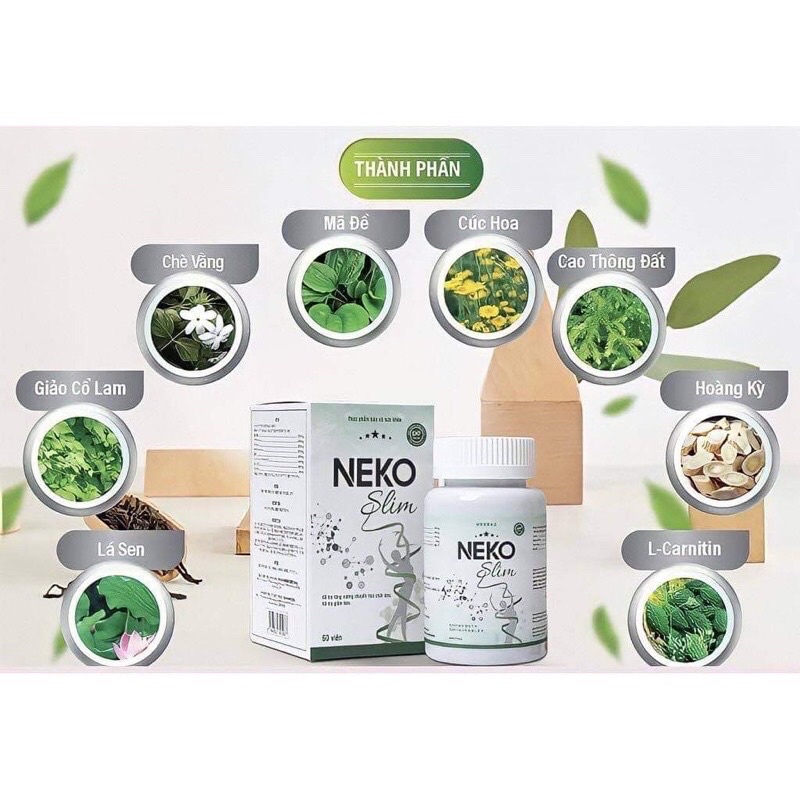 Cam kết chính hãng Giảm cân NeKo Slim dành cho người khó xuống cân Chuyên