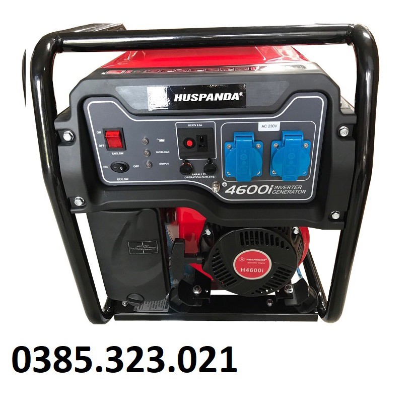 Máy phát điện chạy xăng 3.5kw huspanda h4600i inverter siêu chống ồn