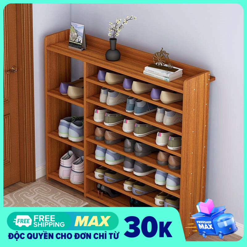 [VOUCHER FREESHIP 50K] Tâm House Giá kệ gỗ để giày dép 7 tầng - KD004