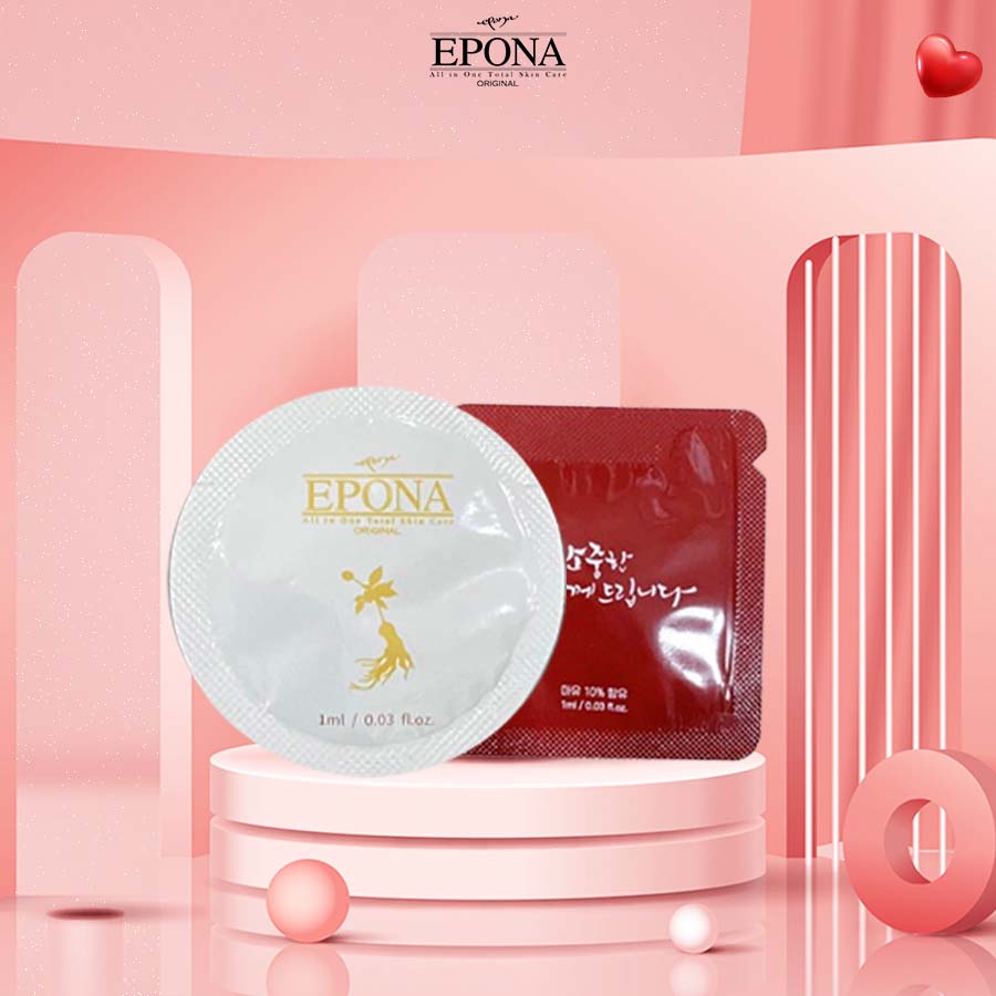 Bộ 2 Mẫu Dùng Thử Kem Dưỡng Epona All In One Total Skincare 1ml