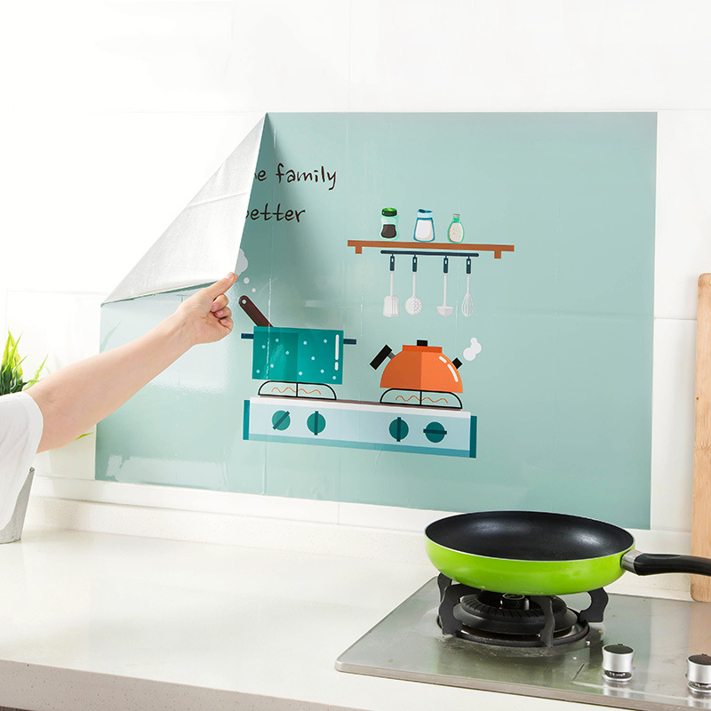 【HOT】 Miếng Dán Chống Khói Bếp, Miếng Dán Chịu Nhiệt Độ Cao, Miếng Dán Kính Gạch Men, Miếng Dán Tường Chống Thấm, Máy Hút Mùi, Miếng Dán Chống Dầu