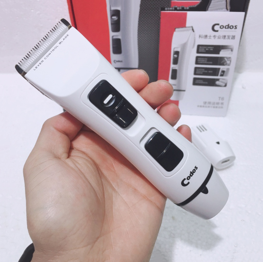Tong Do Hot Toc Tre Em, Tông Đơ, Tông Đơ Codos T6, Tăng Đơ Cắt Tóc Cosdos T6, Máy Khỏe Lưỡi Thép Chống Gỉ, Thiết Kế Tinh Tế - BH 12 Tháng