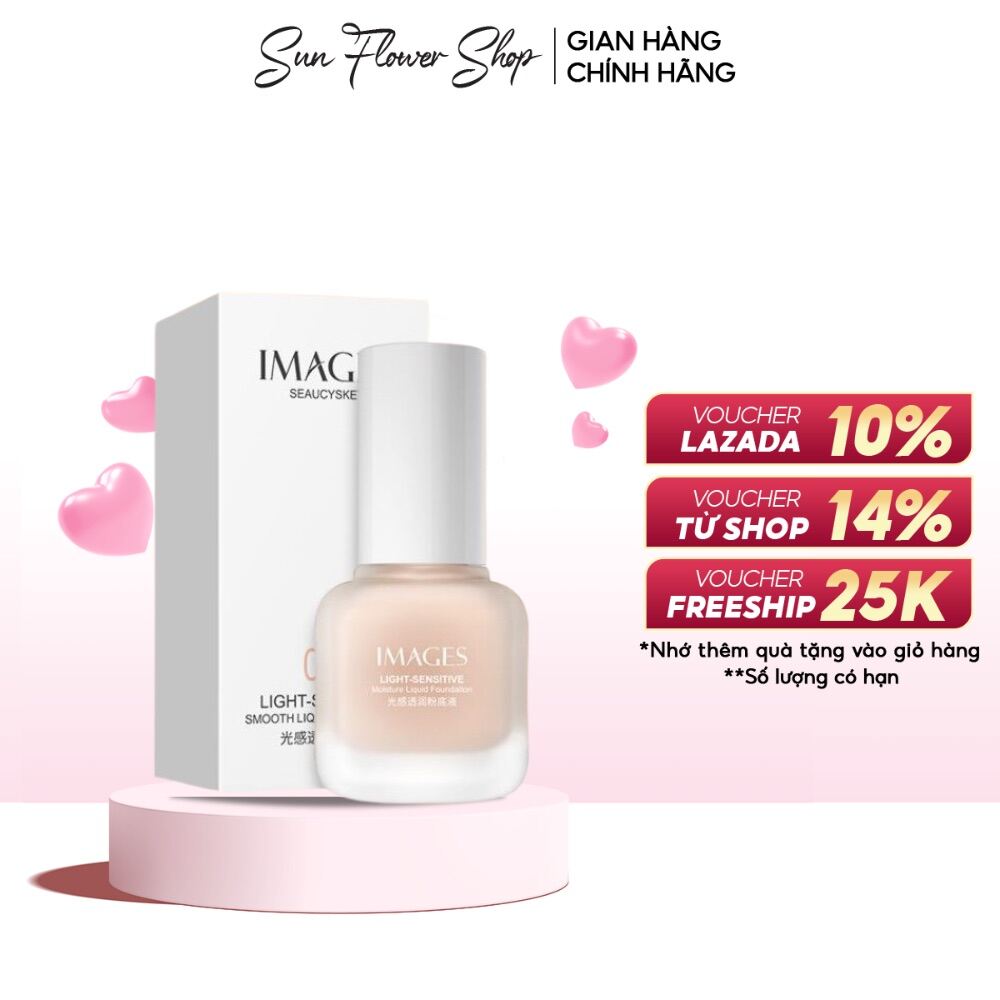Kem nền che khuyết điểm Image kiềm dầu kháng nước lâu trôi tạo lớp nền đẹp trong suốt ZH-KN-M01