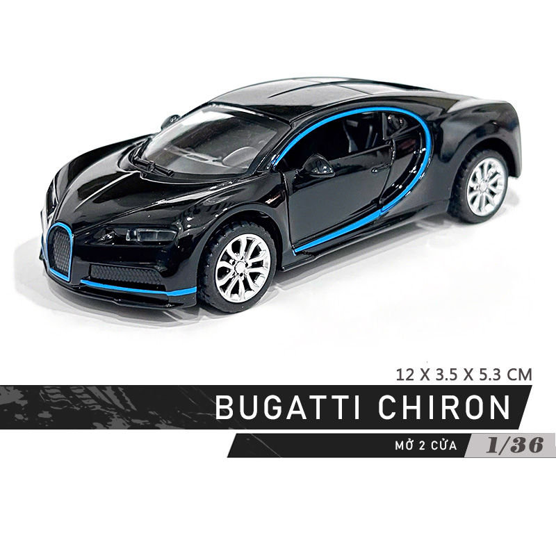 1:36 Scale Model Car Toy Bugatti Alloy Gift Toy Display Lahakids - 3