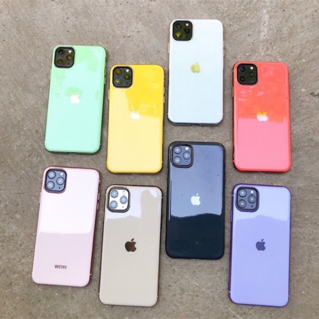 Ốp vu case màu viền bóng ip12/ ip12 pro/ ip12 pro max
