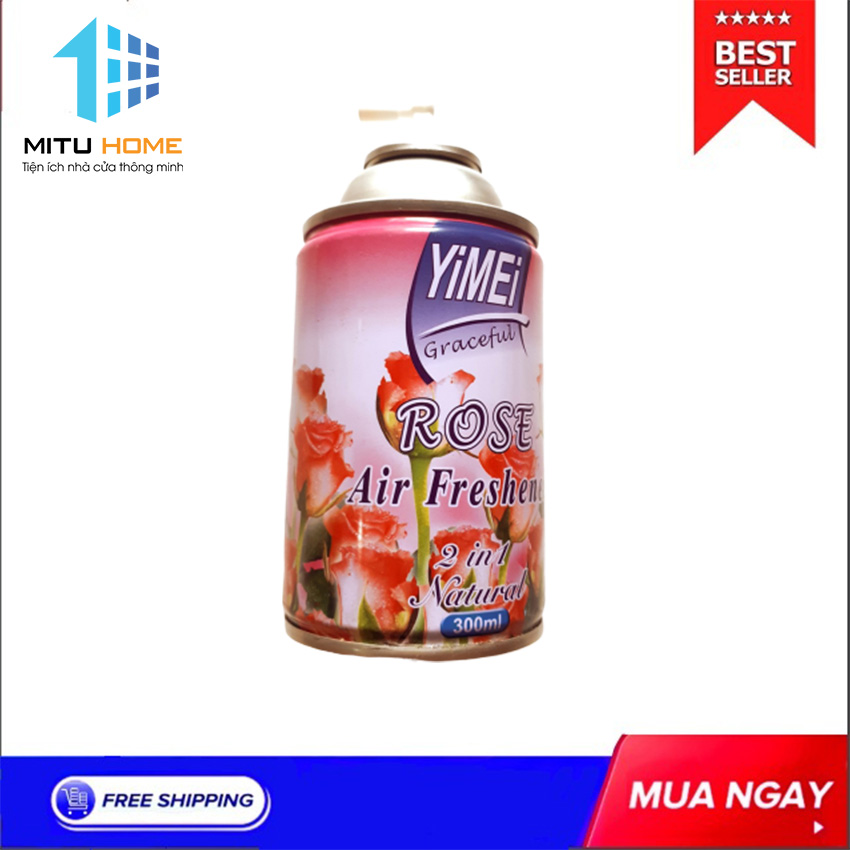NƯỚC HOA XỊT PHÒNG YiMEi 250ML - MITUHOME - THAY THẾ CHAI XỊT TRONG MÁY XỊT PHÒNG TỰ ĐỘNG