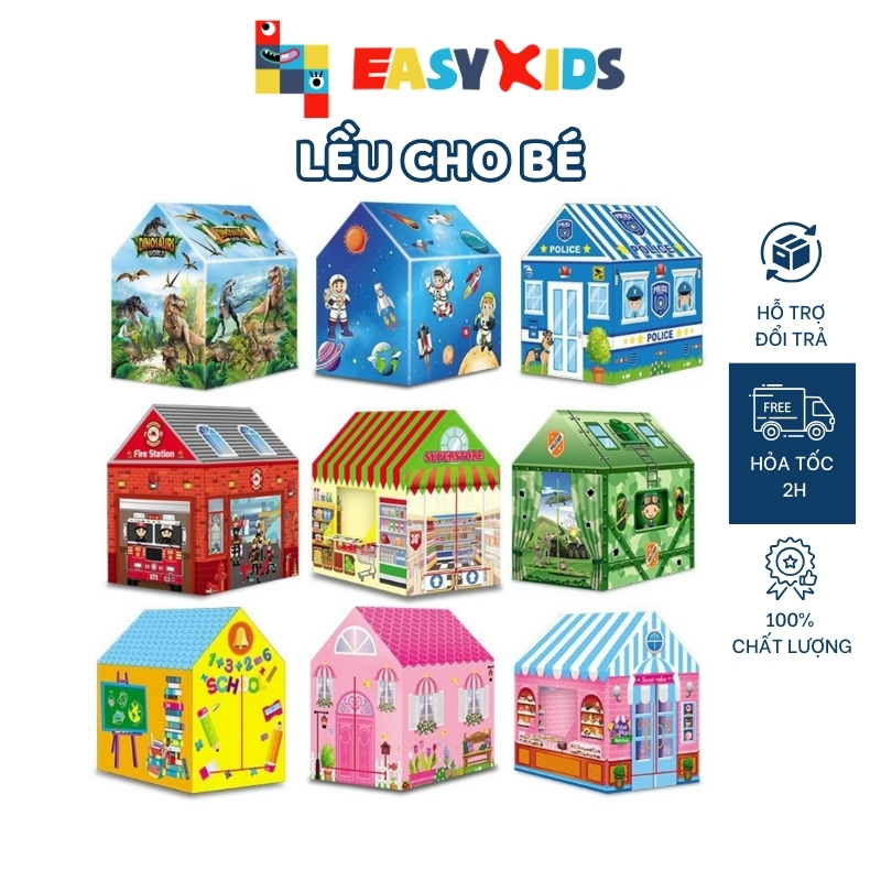 Nhà bóng trẻ em, Lều công chúa cực đẹp, cứu hỏa, siêu thị, khủng long