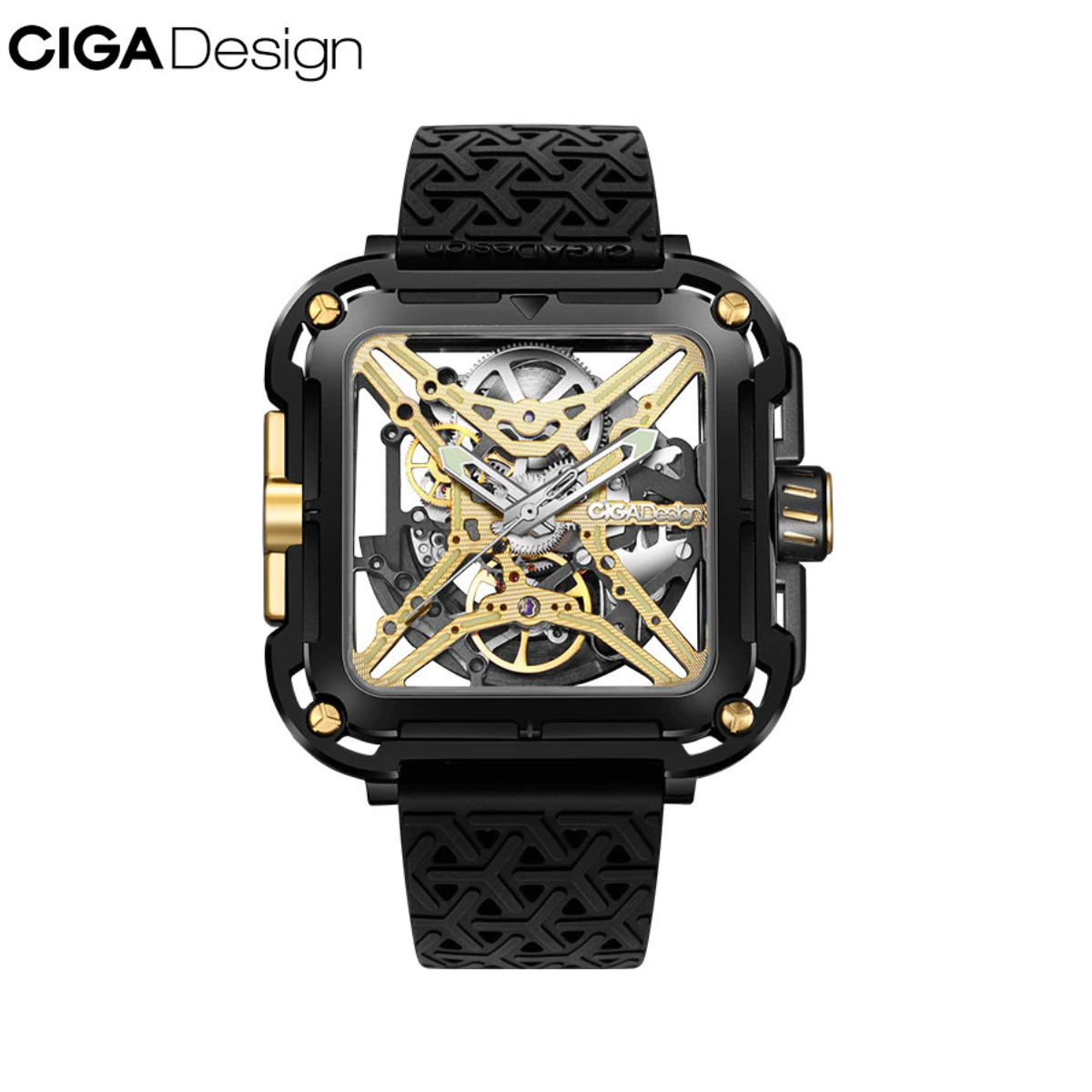 Đồng hồ cơ CIGA Design X Series Gorilla - Black Gold 24K - Bản Quốc Tế