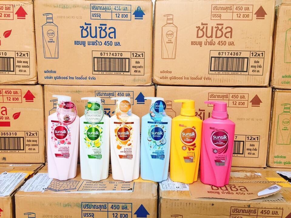COMBO BỘ GỘI VÀ DẦU XẢ SUNSILK VÀNG THÁI LAN - 450ml