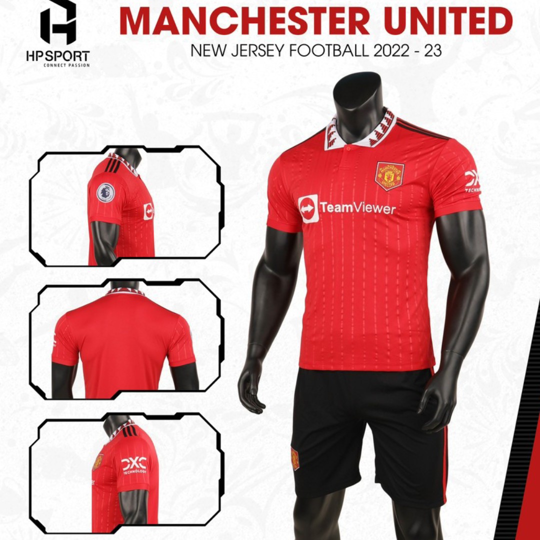 Bộ quần áo đá bóng CLB MANCHESTER UNITED mùa giải mới 2022 2023