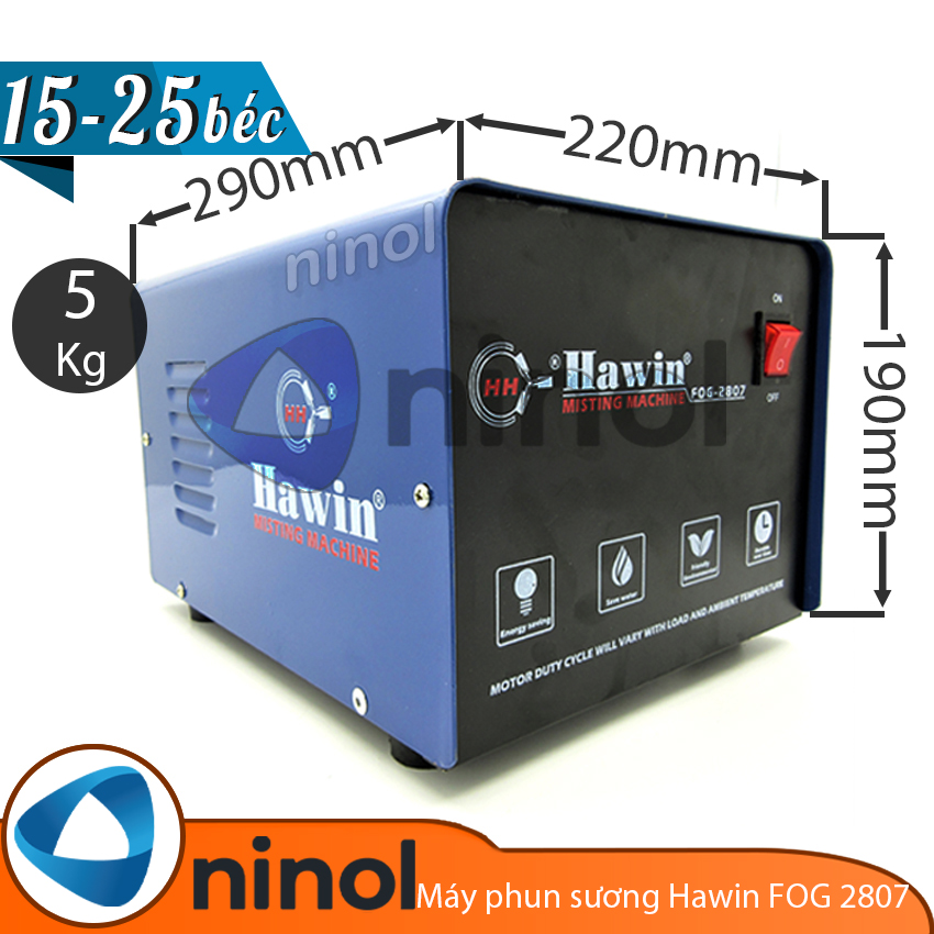 Máy bơm phun sương hawin fog 2807-25 béc