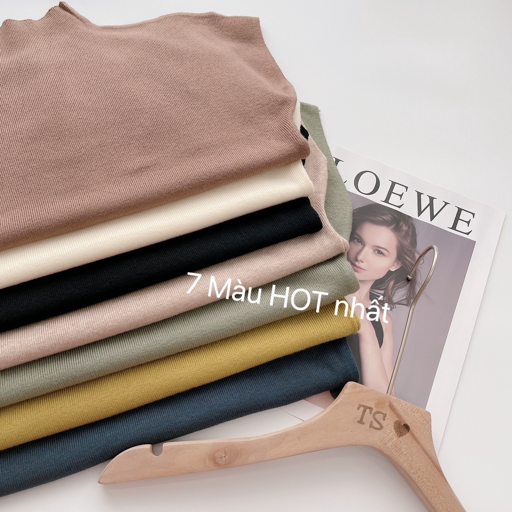 Áo len cộc tay nữ tay hến chất cực mềm mịn- hàng loại 1