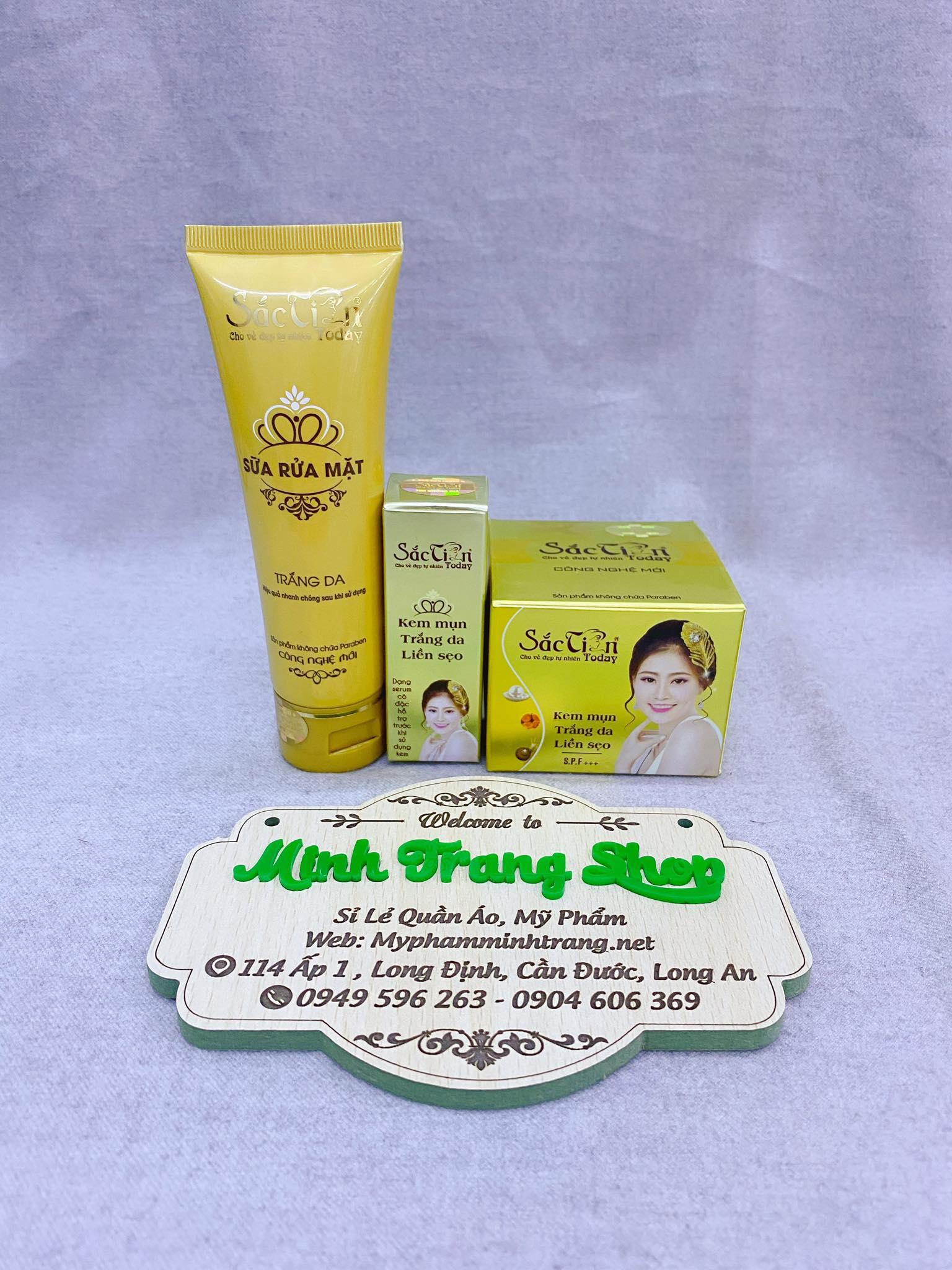 Combo kem mụn trắng da liền sẹo sắc tiên today