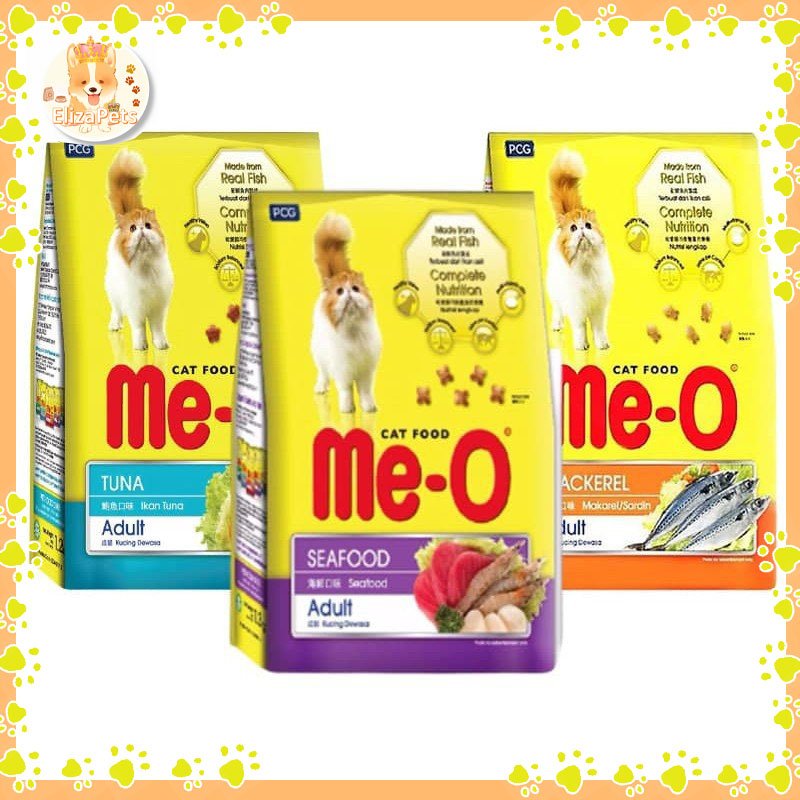Hạt Me-O Adult (1,2kg) Thức Ăn Dinh Dưỡng Dành Cho Mèo Trưởng Thành Vị Hải Sản, Cá Ngừ Và Cá Thu
