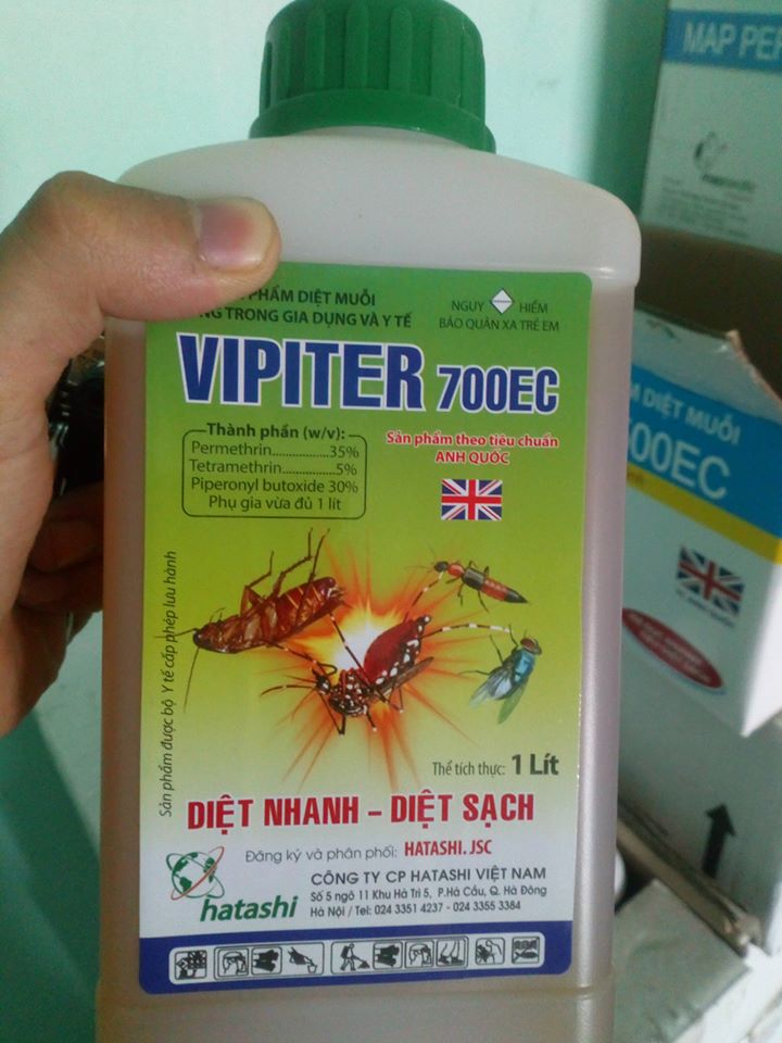 [Hoàn Tiền 10%] Thuốc diệt muỗi Vipiter 700ec chai 100ml diệt muỗi kháng thuốc thuốc diệt muỗi cải tiến 3 thành phần kết hợp